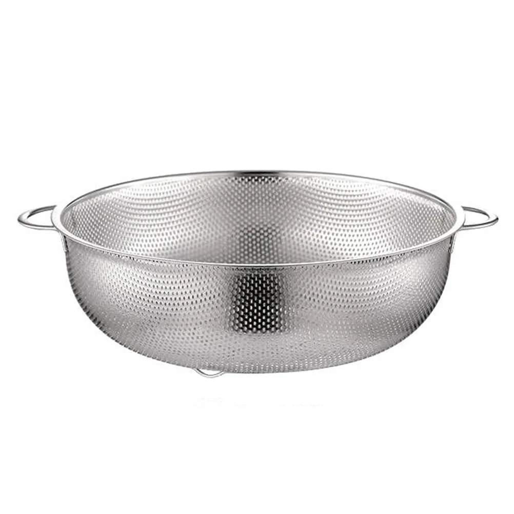 

Vegetable Drainer Stainless Strainer Vegetable Washing Bowl Colander Bowl Stainless Colander Filter Colander