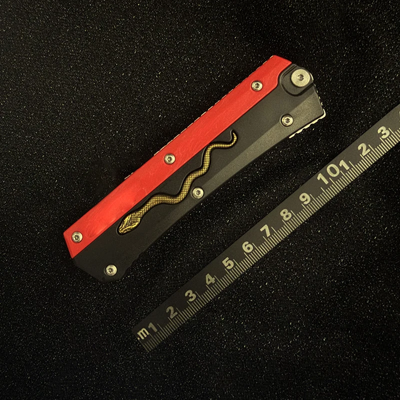 Фото MICRO GY EDC TECH 440C Сталь, нейлон, рукоятка из стекловолокна, технологичный нож для путешествий и походов, многофункциональный инструмент EDC, подарок на праздники для мужчин. №5