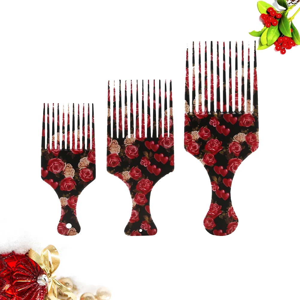 

Hair Combpick Picks Afro Home Combssalon Natural Womencurly Africanstyling Metal Hairdressing Men Black Wide