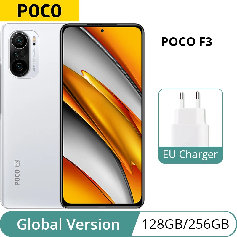 Global Version POCO F3 5G Smartphone Snapdragon 870 Octa Core 128GB / 256GB 6.67