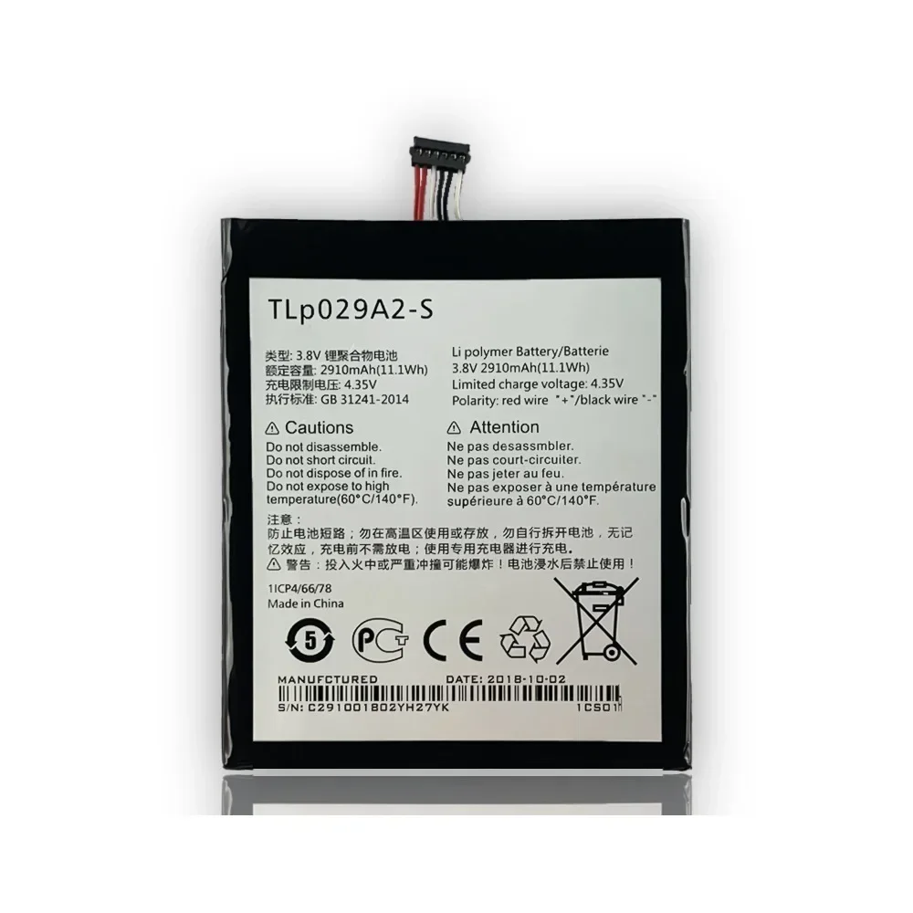 Аккумулятор TLp029A1 TLp029AJ TLP029A2-S 2910 мАч для Alcatel OneTouch Idol 3 5 OT-6045F OT-6045Y TCL I806 AM-H200
