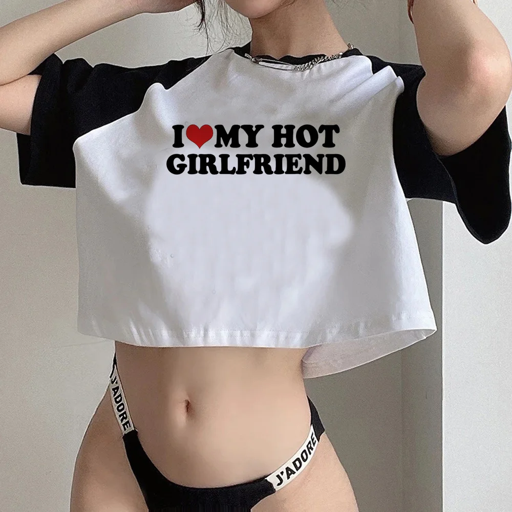 

i love my hot girlfriend korean fashion fairycore cyber y2k crop top girl fairycore Harajuku korean fashion clothes