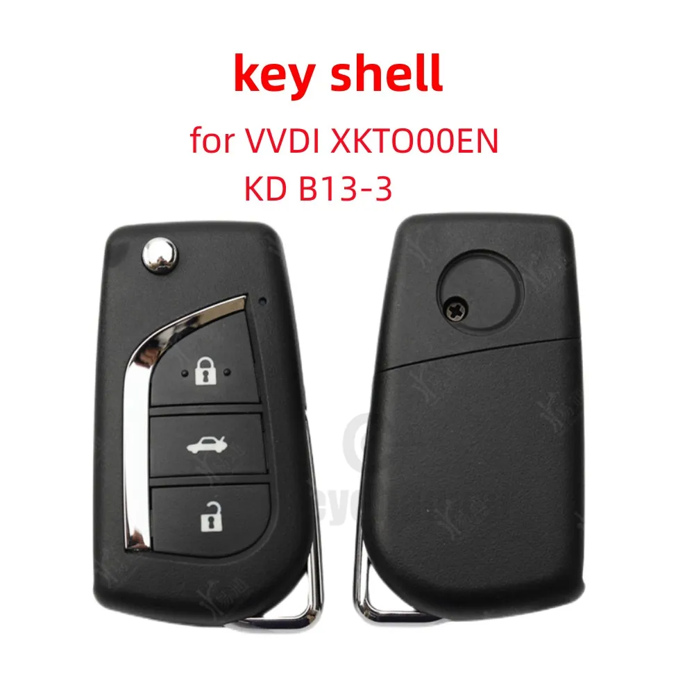 

Keychannel 1 шт. 3-кнопочный чехол для автомобильного ключа Xhorse KD Remote Case VVDI Remote Shell для VVDI XKTO00EN KD B13 Remote Case без лезвия ключа