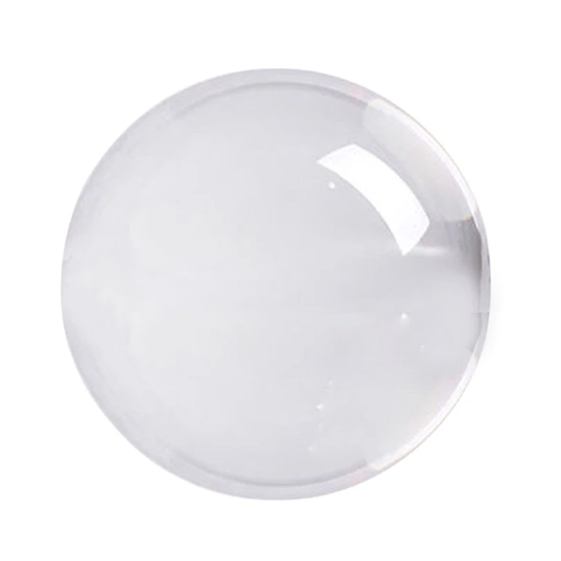

2X Transparent Color Glass Crystal Ball Healing Sphere Photography Props Ball Decor 30Mm