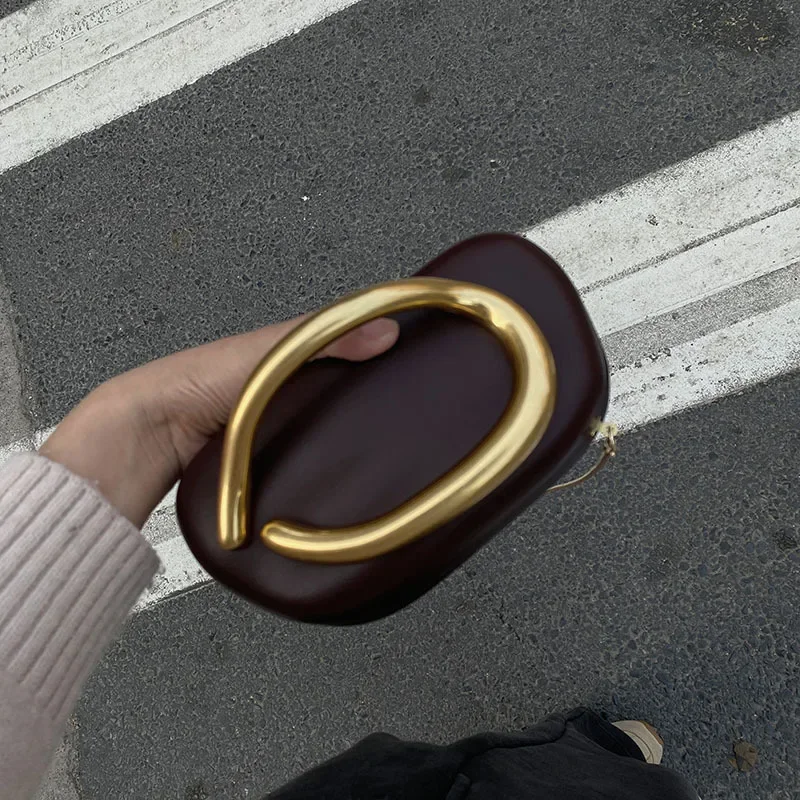 НОВАЯ сумка-коробка с металлическими деталями роскошные бренды женская сумка