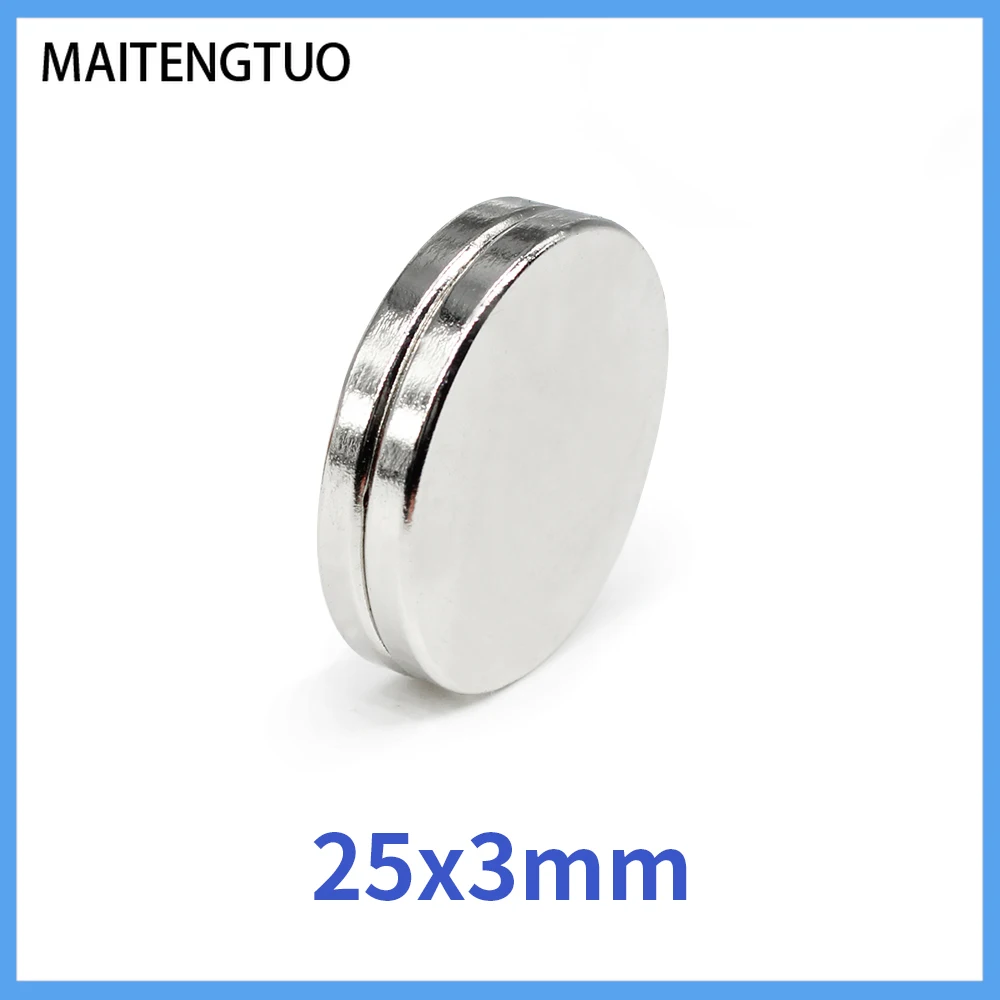 

2/5/10/20/30PCS 25x3 mm Round Rare Earth Neodymium Magnet 25mm*3mm Search Magnet Strong 25x3mm Disc Permanent Magnet 25*3 mm