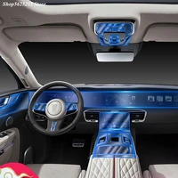 car interior center console transparent tpu protective film for hongqi e hs9 2021 2022 anti scratch repair sticker accessories
