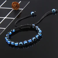 colorful turkish blue evil eyes beads bracelet for men women lucky adjustable braid rope bracelets friendship handmade jewelry