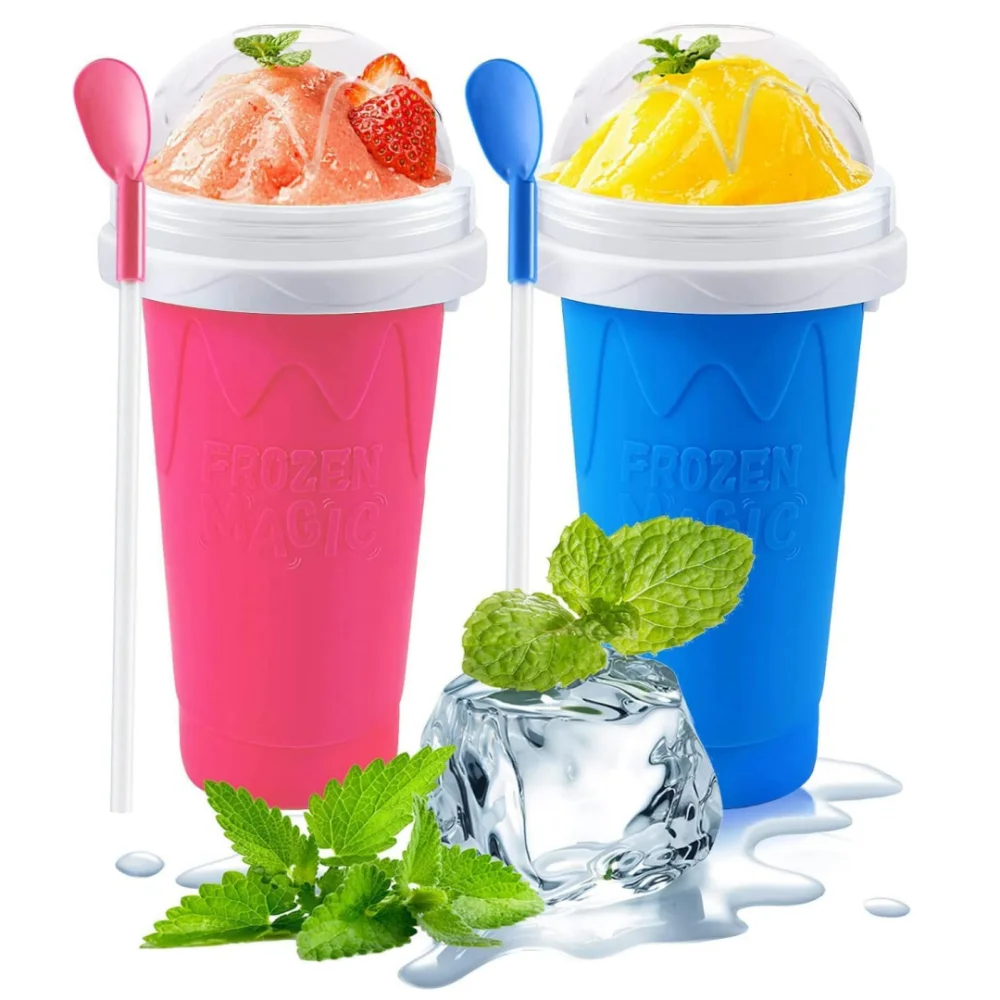 Capacity Slushy Cup Summer Squeeze Homemade Juice Water Bott