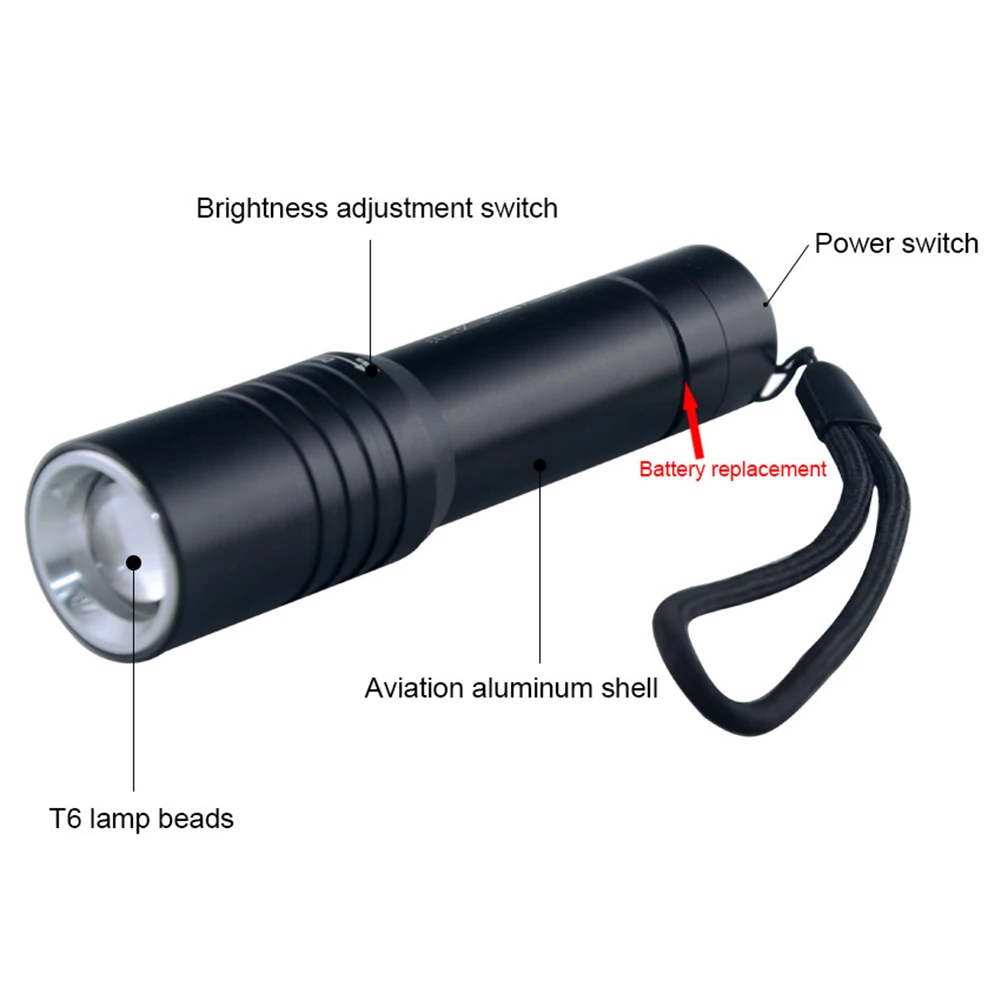 Светодиодные лампы для дайвинга 1200LM 10 Вт IPX7 водонепроницаемый вращающийся