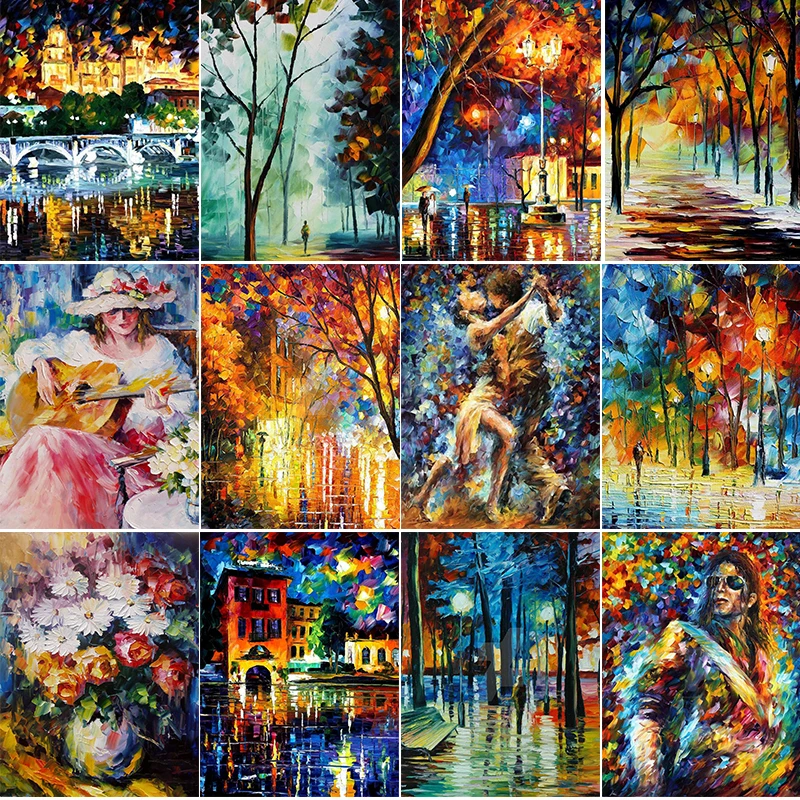 

A full set of 5D diy diamond painting portrait 3D set round rhinestone girl landscape embroidery character decoration romantic