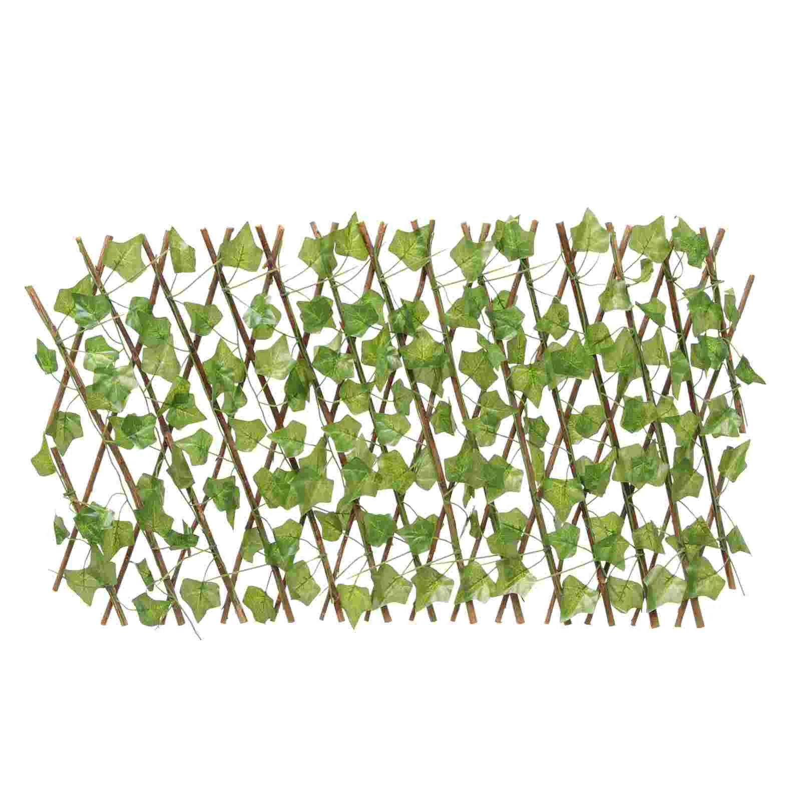 

Fence Ivy Artificial Hedge Leaf Screen Privacy Trellis Faux Leaves Fake Panel Greenery Expandable Gardenplant Wall