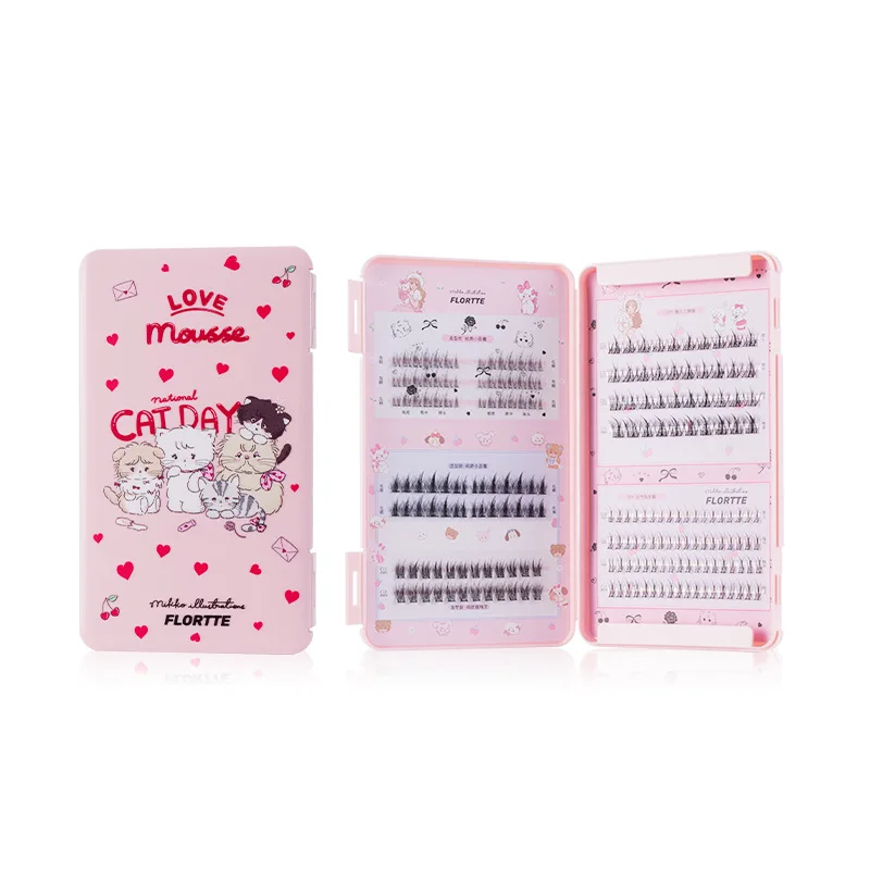 

FLORTTE&MIKKO False Eyelash Set Female Lazy False Individual Eye Lashes Clusters DIY Eyelash Extension