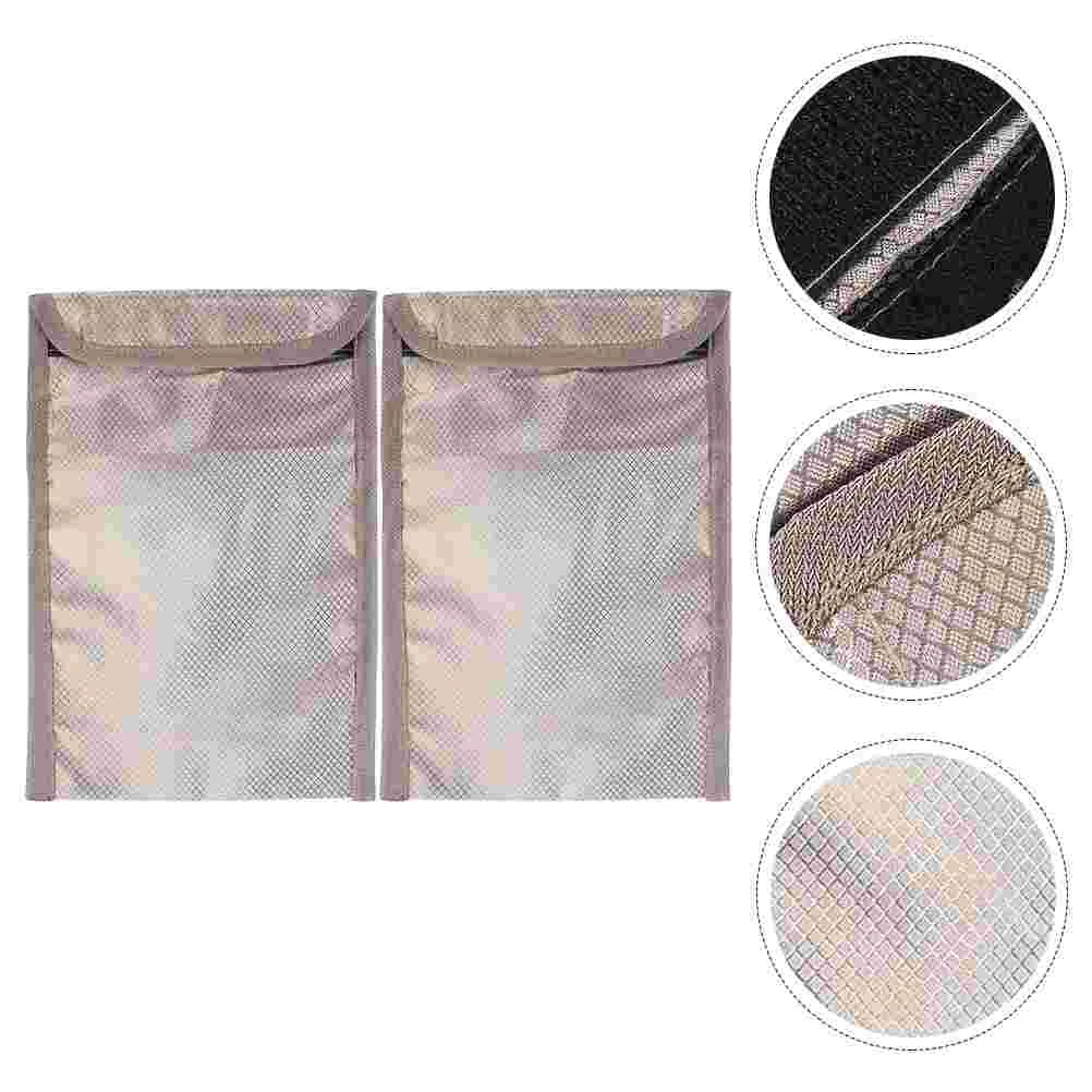 

2pcs Fiber Mobile Phone Signal Blocking Bags Practical Shielding Pouches