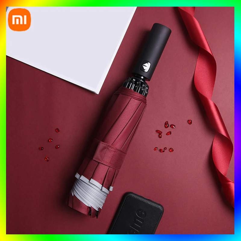 

Xiaomi 2022 Fashion Portable UV Folding Automatic Umbrella Rain Wind Resistant Trip Sun Umbrellas Reverse Umbrella