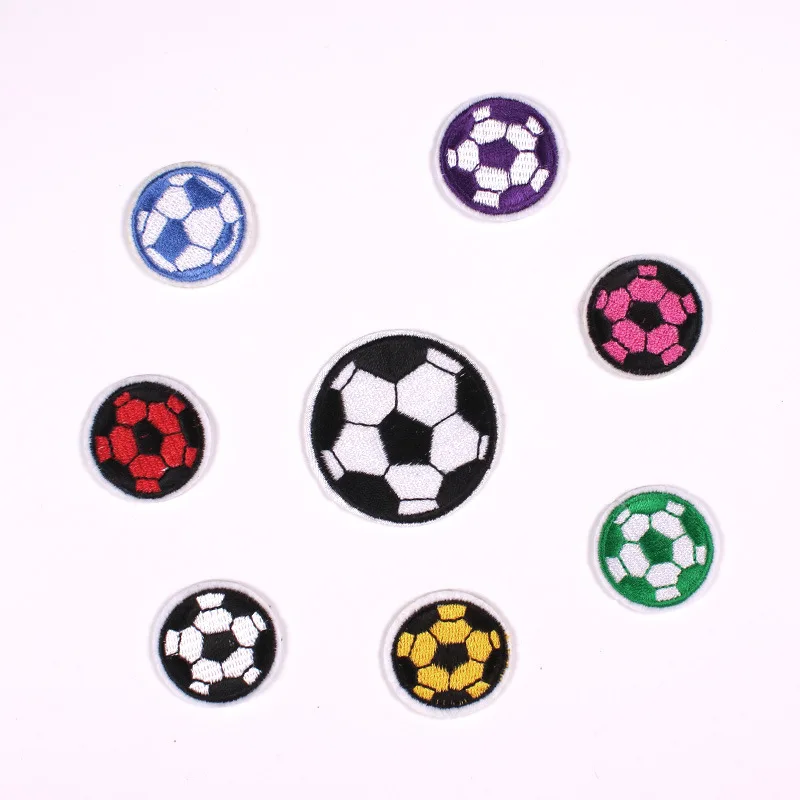 

100pcs/lot Luxury Anime Small Football Embroidery Patch Shirt Bag Kids Boy Clothing Decoration Accessory Craft Diy Applique