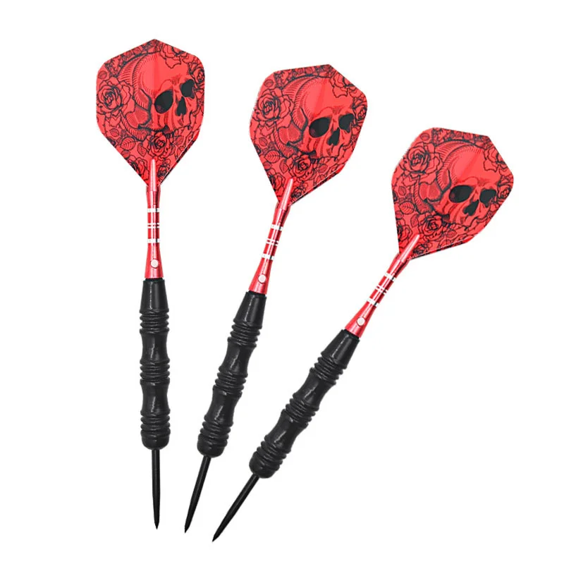 Лиса улыбающаяся 3 шт. дротики 23 г 152 мм красный череп стальные наконечники |