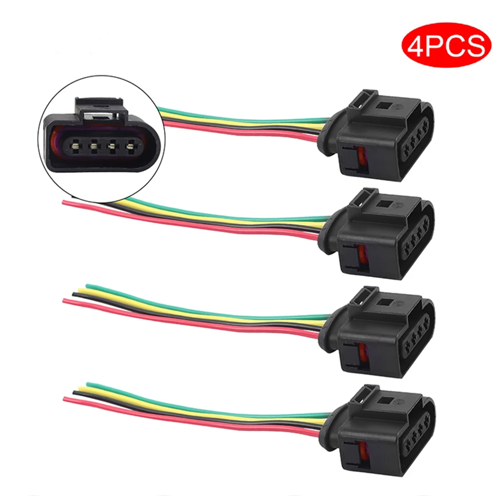 4 ПК зажигание соединитель катушки штекер жгут проводов для VW Passat Jetta Golf Beetle Audi A3 A4
