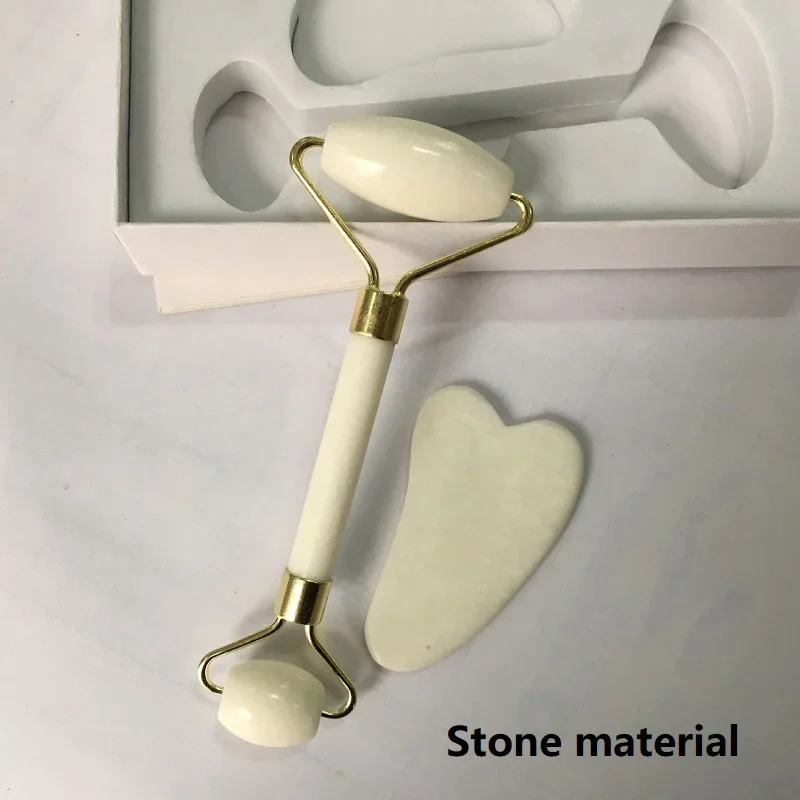 Новый 2 шт. камень Gousha для лица Gua Sha Gowoman натуральный инструмент валик Visage скребок