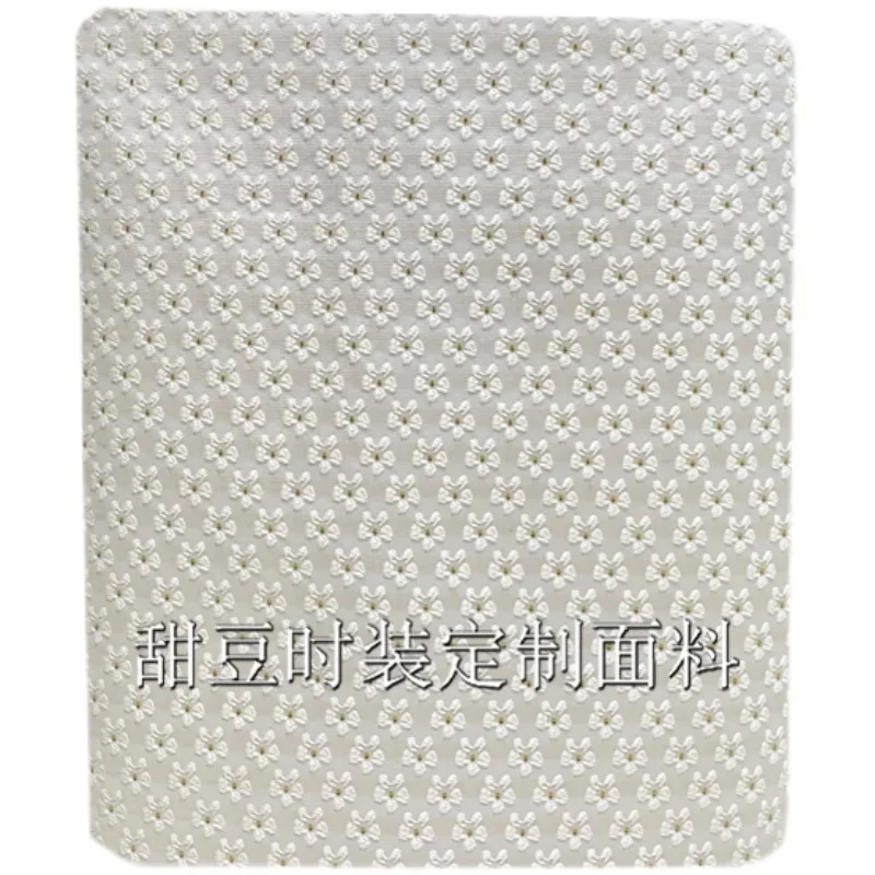 Золотая шелковая парча жаккардовая ткань маленькая цветочная пряжа окрашенная в