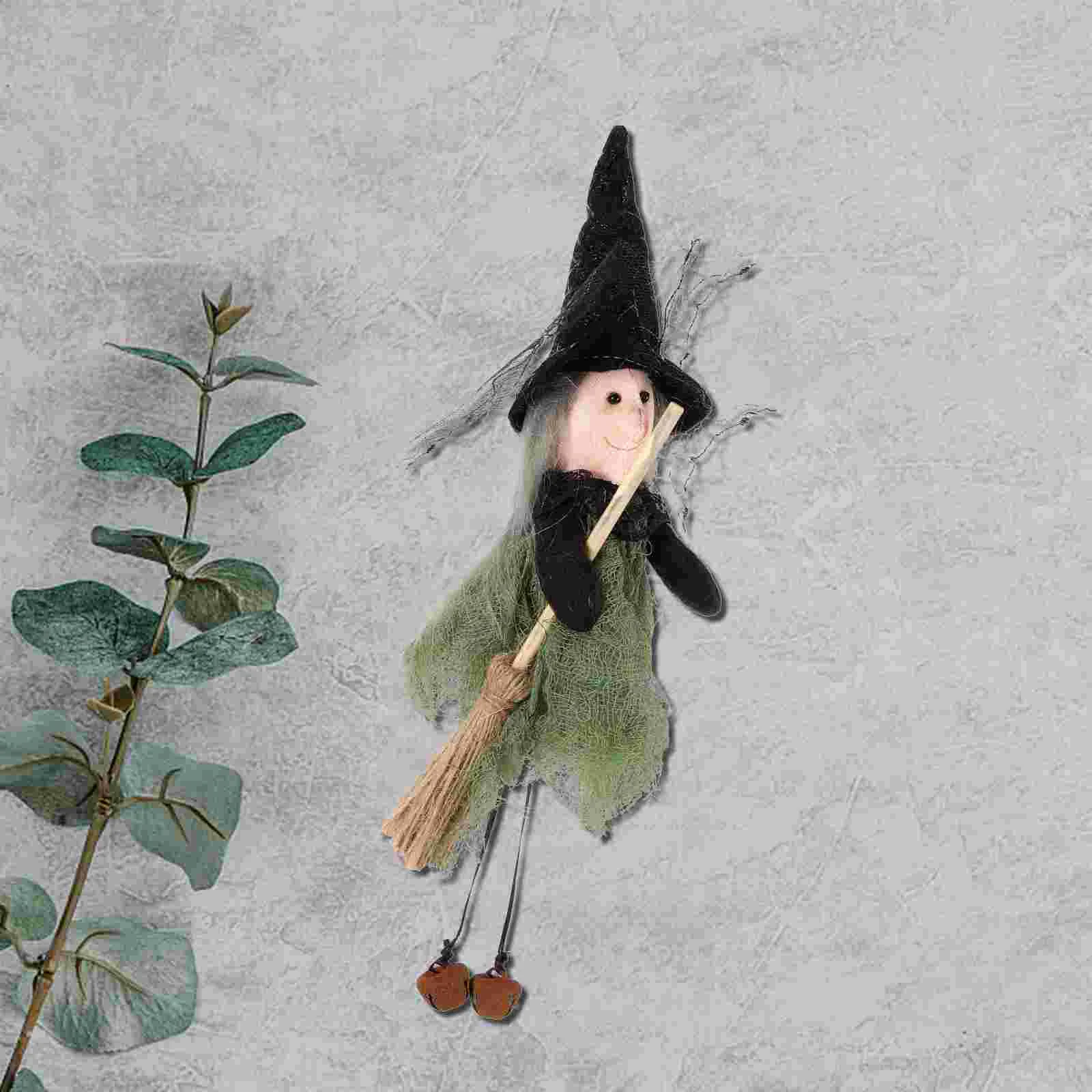 

Home Decorative Witch Hanging Witch Figurine Adorable Halloween Decoration Gift
