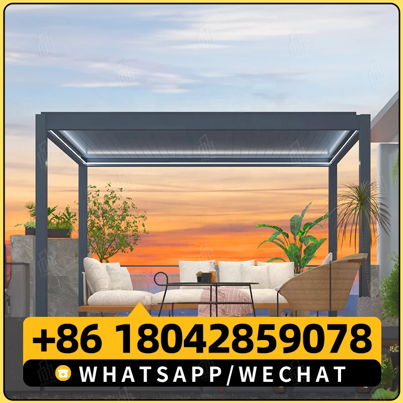 Uogel Открытый Современный Стиль Алюминиевая Пергола Садовый Сад Навес