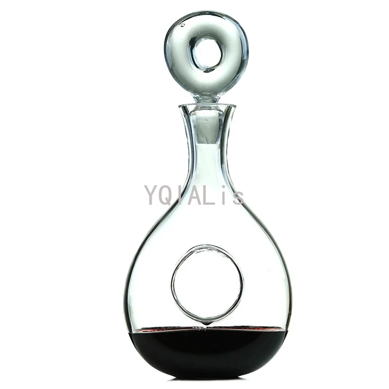

600-1700ml Creative Heart Lead-Free Crystal Glass Wine Decanter Linlang Whiskey Wine Container Personalized Wine Pot Gift