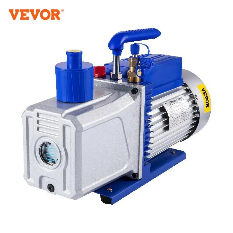 VEVOR Vacuum Pump 6-10 CFM 1 HP Double Stage Air Conditionin