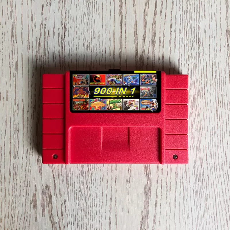 

Картридж для 16-битной игровой консоли SNES, 900 в 1