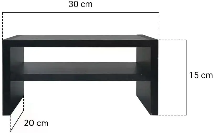 

Notebook stand Base Monitor Stand Desk Stand Wood Black