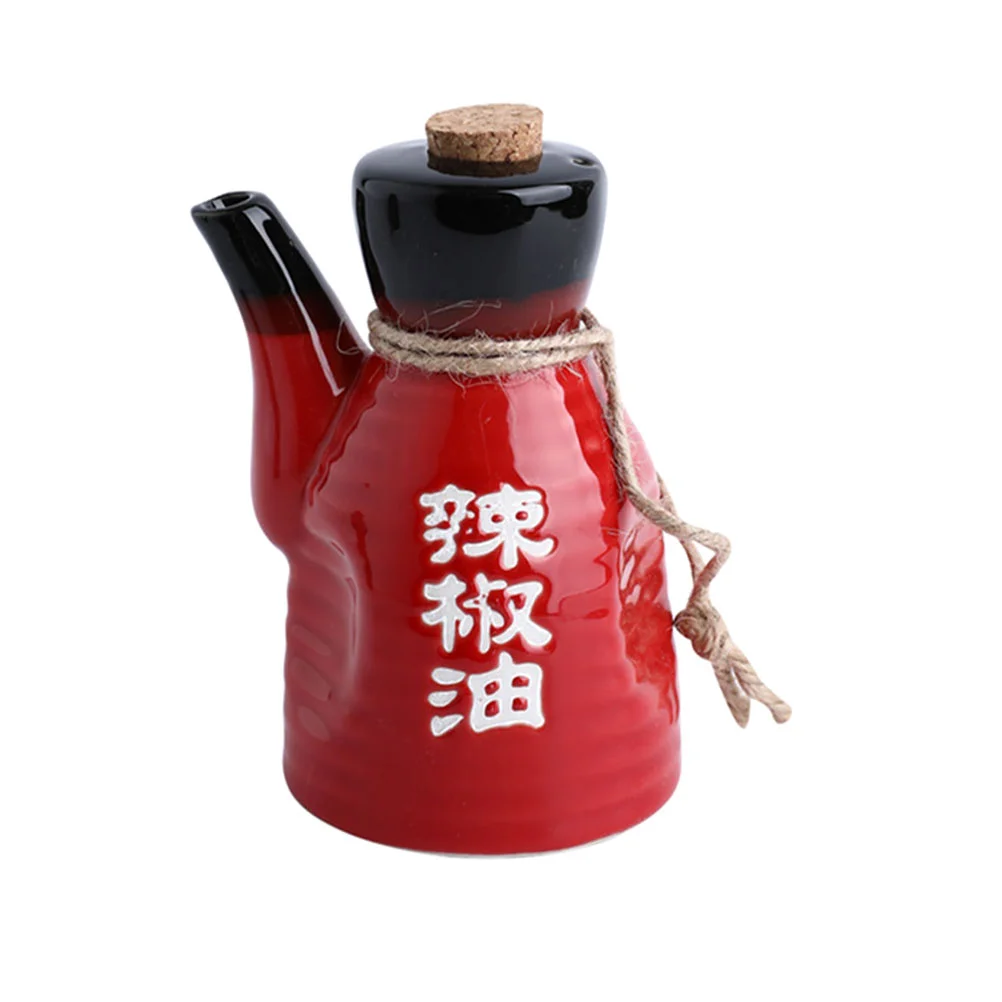 

Bottle Dispenser Oil Vinegar Sauce Ceramic Soy Olive Cruet Japanese Condiment Jar Pot Seasoning Container Shoyu Pourer Holder