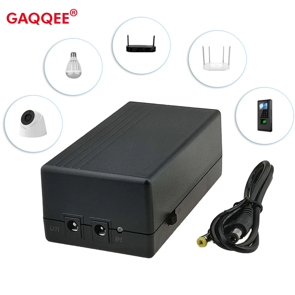 12 В 2 а 24 Вт UPS бесперебойное питание Мини-батарея безопасность Резервное копирование питание DC-DC шаг вверх для камеры маршрутизатор Wi-Fi