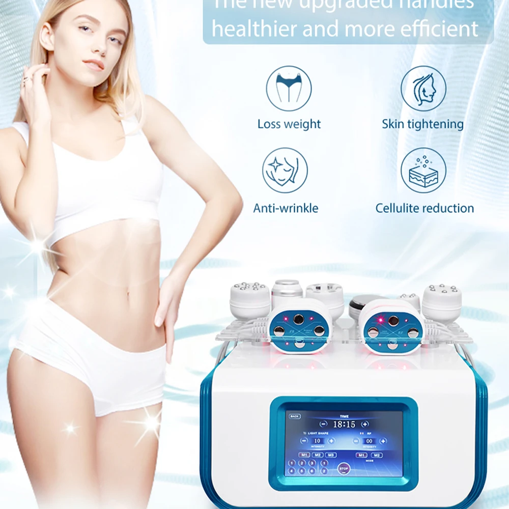 

7 in 1 40k Liposuction Cavitation EMS Slimming Machine Weight Loss Wrinkle-removing Vacuum Cellulite Reduction RF Body Sculpting