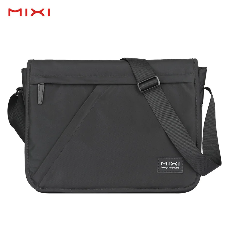 mixi fashion men crossbody bag messenger casual shoulder school bags black blue gray 12 14 inch free global shipping