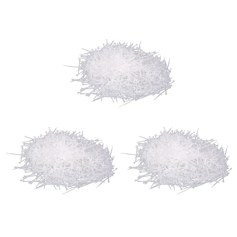 

3000 Pcs White Plastic Cable Zip Tie Fasten Wrap 60Mm X 2Mm