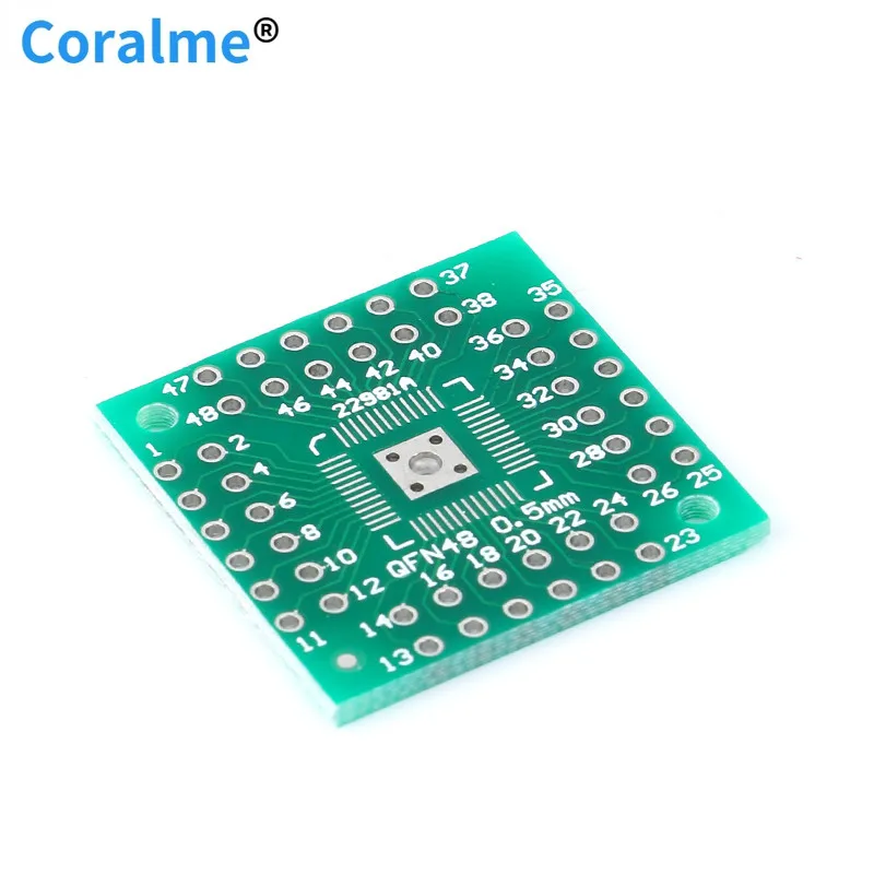 50 шт. HTQFP QFN48 к DIP48 QFN44 0 5 мм QFP48 QFP44 PQFP LQFP плата адаптер шаг PCB электронная DIY |