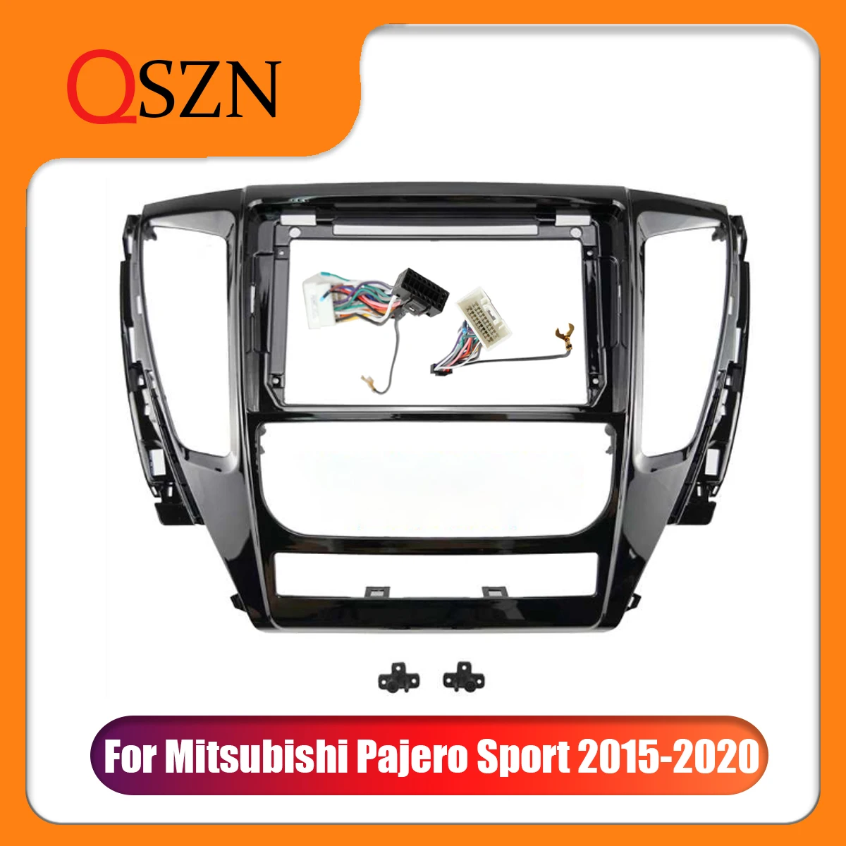 

2DIn 9" Car Fascia Radio Frame For Mitsubishi Pajero Sport 2015-2020 GPS navigation DVD multimedia player Stereo dashboard kit