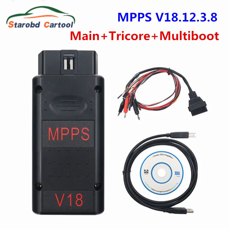 Новинка основной трехколесный мультизагрузчик MPPS V18.12.3.8 OBD2 V18 с разрывным тросом