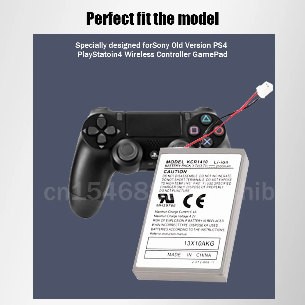 3.7V 2000mAh KCR1410 Replacement Lithium Battery For Sony Old Version PS4 PlayStatoin4 Wireless Controller GamePad |