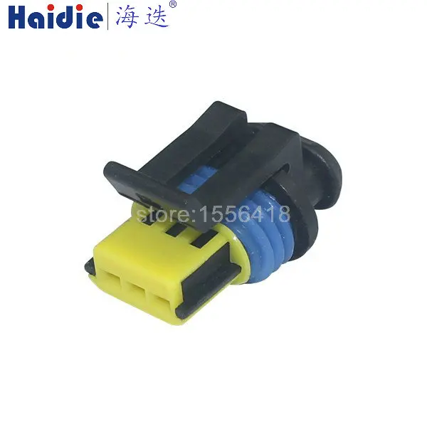 

1-100 sets 3 Pins plastic case automotive connector 15368586