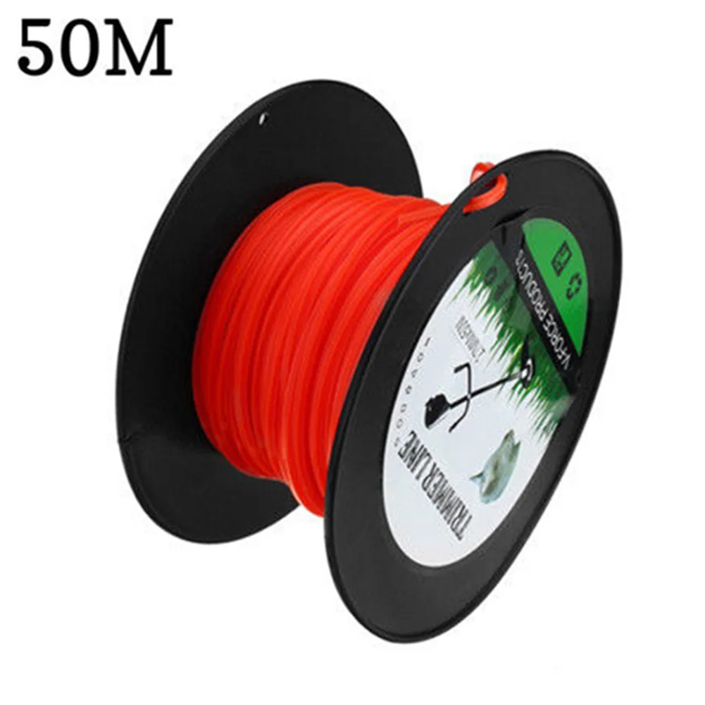

Brushcutter Trimmer Line Lawn Nylon Rope Agriculture Square Tools Wire 15/50/120m 2.7mm Accessories Grass Cutting Universal