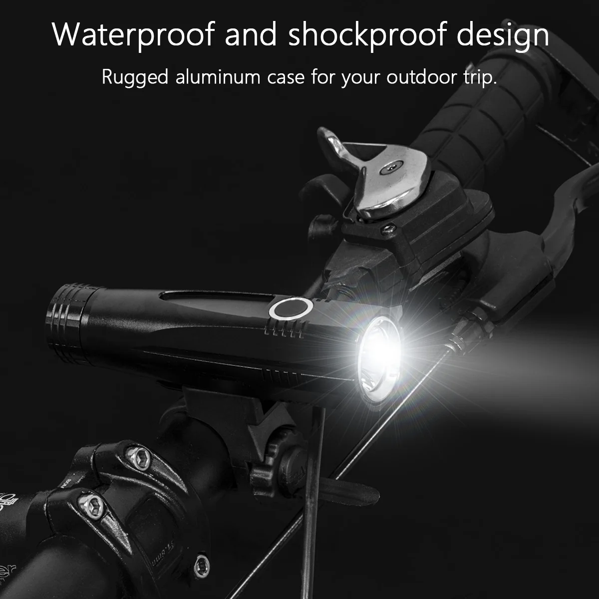 Купи USB Rechargeable Bike Front Bicycle Light MTB Road Bicycle Headlight LED Cycling Light Aluminum Flashlight Bike Light за 1,169 рублей в магазине AliExpress