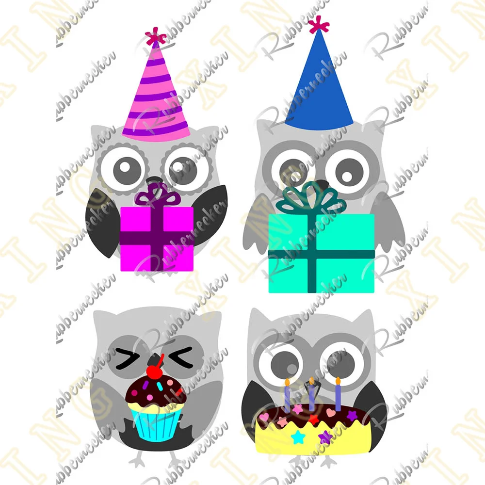 

Metal Cutting Dies Scrapbook Diary Decoration Stencil Embossing Template Diy Greeting Card Handmade New Owl Birthday Add on