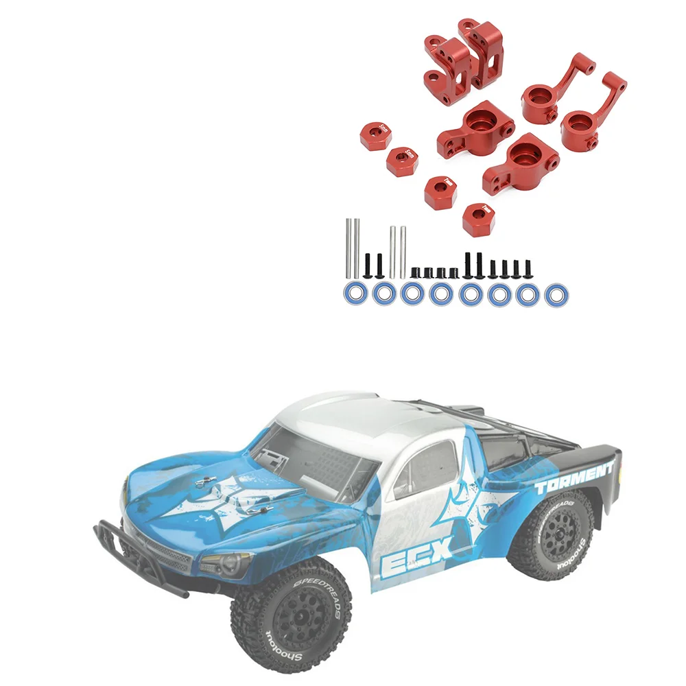 Магнитный блок Задняя Ступица и шестигранные адаптеры для 1/10 ECX 2WD серии Ruckus Torment