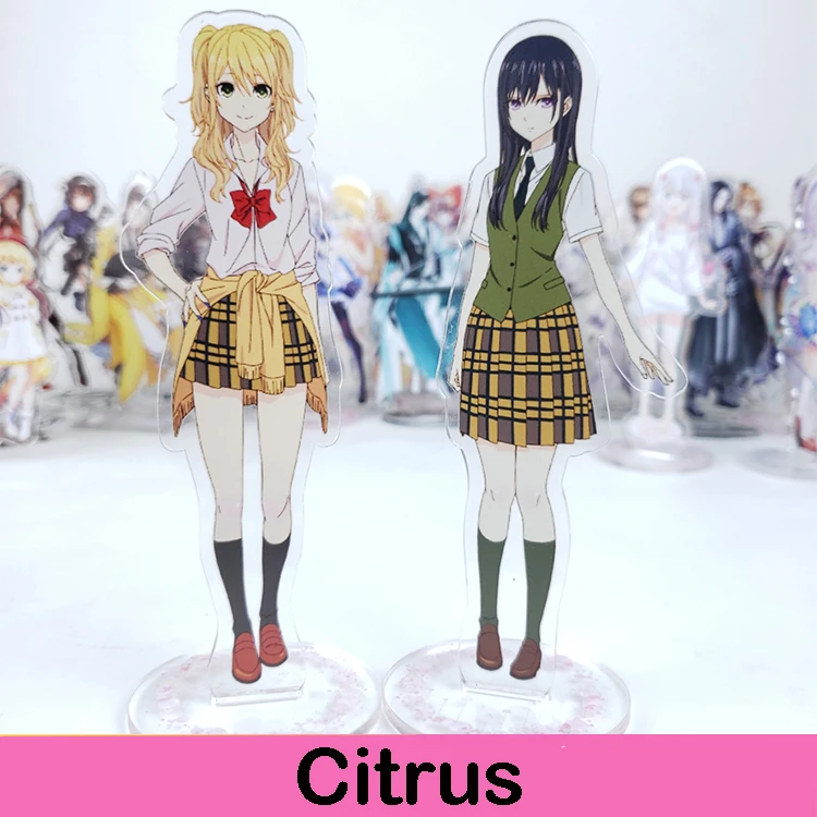 

Anime Citrus Aihara Mei Aihara Yuzu Acrylic Cartoon Double-sided Stand Figure Student Model Plate Desk Decor Cosplay Collection