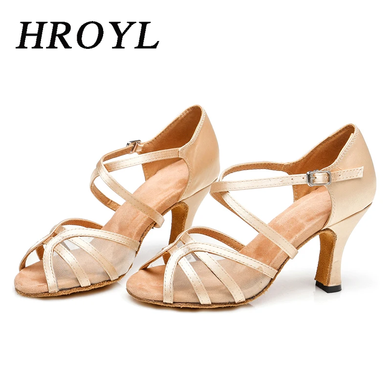 

HROYL Girls Dance-Shoes For Women Ladies Latin Danc Shoes Ballroom Modern Tango Jazz Dancing Shoes Sneakers Salsa Sandals