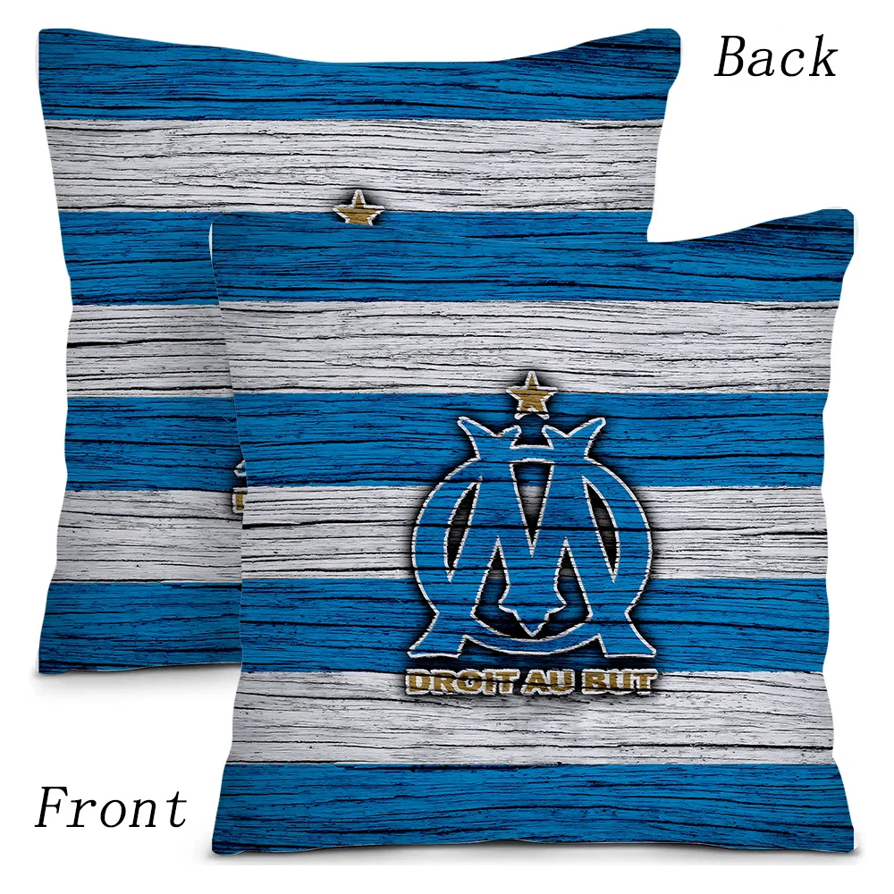 Pillow Covers M-Marseille OmS Cartoon Sofa Decorative Home Double-sided Printing Short Plush Cute Cushion Cover