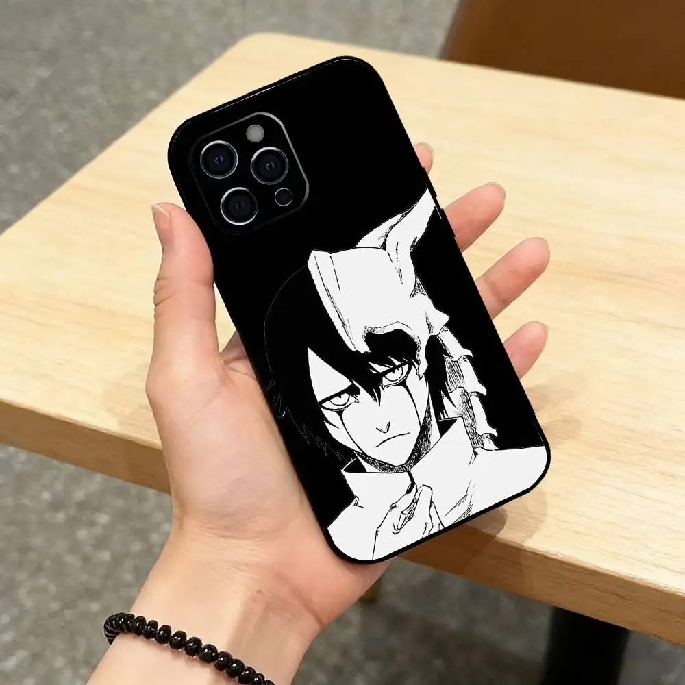 Фото Чехол для телефона Ulquiorra Cifer B-Bleach M-Manga для iPhone 17, 16, 15, 14, 13, 12, 11 Plus, Pro Max, XS, мягкий силиконовый, черный №3