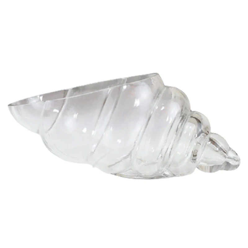 

Creative Snail-shaped Transparent Glass Artistic Conception Tableware Hotel Catering Gourmet Utensils for Dinner Salad