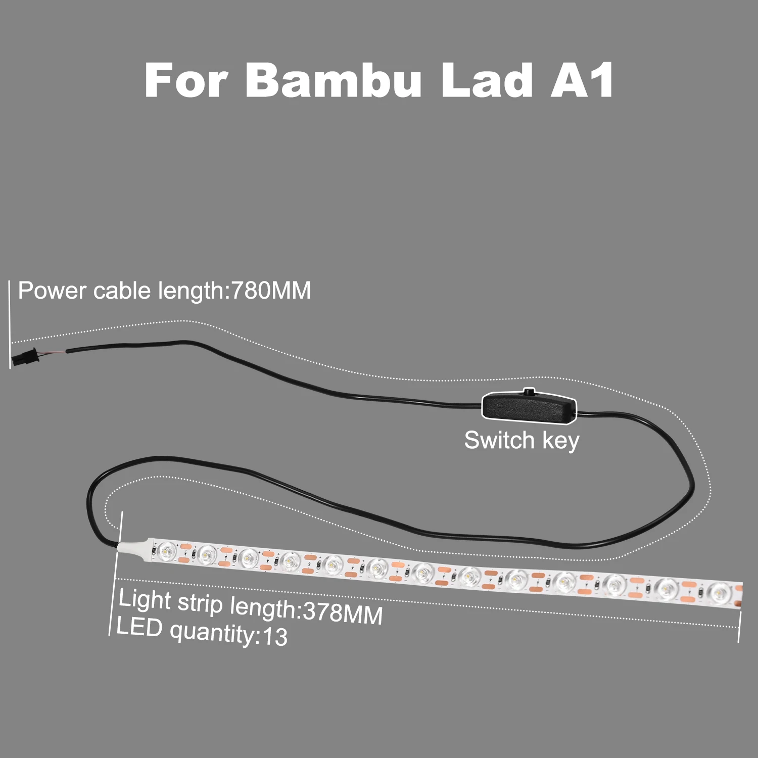 Для лаборатории Bambu A1/Bambu A1mini светодиодная лента Ra95 заполняющий свет 24 В супер